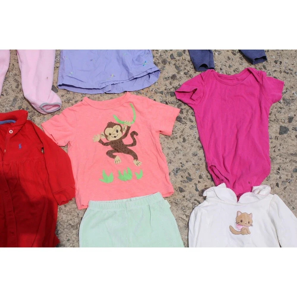 Lot of 18 pcs Baby Girl Clothing 18M, 18-24M Outfits Overalls CUTE FALL Wardrobe